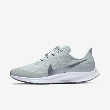 Nike Air Zoom Pegasus 36 FlyEase - Női Futócipő - Platina/Fehér/Metal Szürke